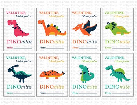 printable dinosaur valentines mom wife busy life