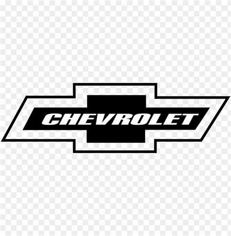 chevy logo black  white png image  transparent background toppng