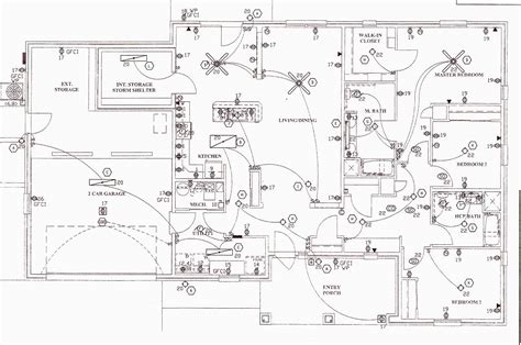electrical wiring diagram blueprints plans house jhmrad