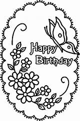 Coloring Happy Pages Birthday Printable Adult Girl Barbie Butterfly Flower Unbelievable Getcolorings Cards Card Color Adults Sheets Print Comments Hap sketch template