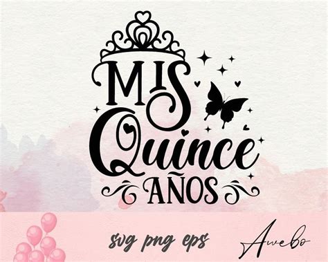mis quince anos svg png latina svg mis quince tshirt svg etsy canada