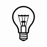 Bulb Vector Light Icon Background Idea Illustration Halogen Preview sketch template