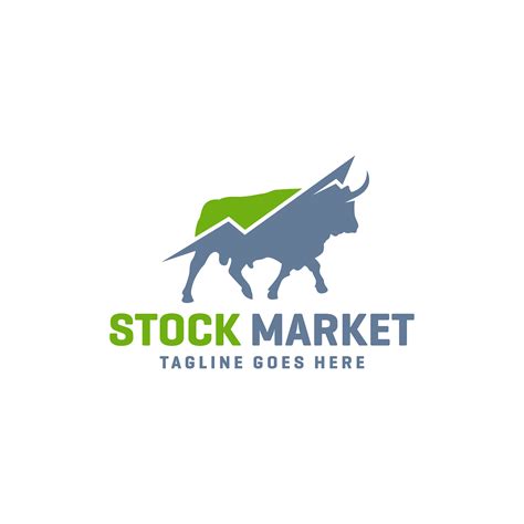 modern stock market logo  vector art  vecteezy