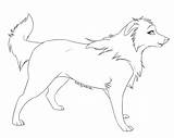 Collie Border Coloring Template Dog Outline Female Deviantart Line Lineart Clipart Animal Cliparts Clip Library Shape Designlooter Templates Drawings Rabbit sketch template