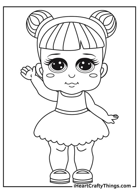 doll coloring pages printable