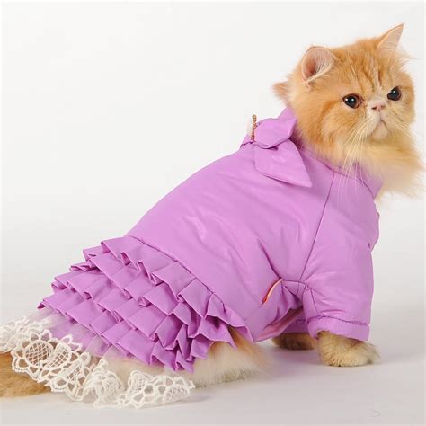 high quality elegant big bow layered dress pet clothes cat clothes cat
