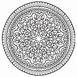 Mandalas Mandala Pages Color Happiness Relaxation Coloring Happy Template sketch template