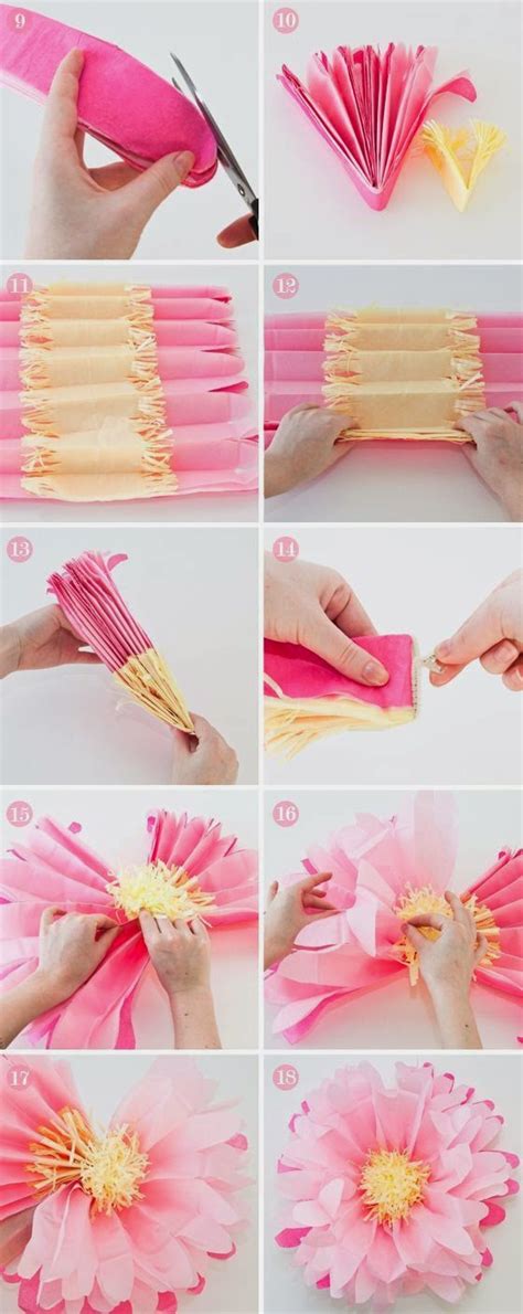 diy    large tissue paper flowers motivational trends