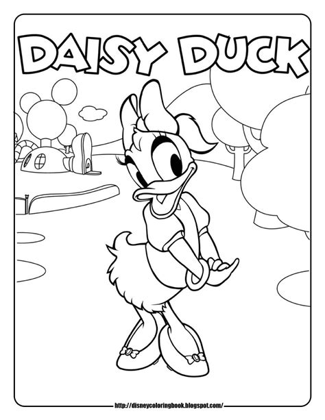 daisy coloring pages mickey mouse coloring sheets  kids coloring
