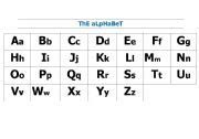 english worksheets large alphabet chart