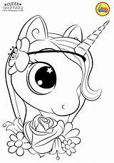 Coloring Pages Unicorn Cute Animal Bontontv Dessin sketch template