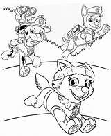 Paw Coloring Patrol Pages Nickelodeon Nick Jr sketch template
