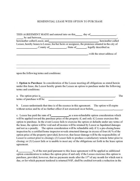 editable   rent   contracts templates templatelab lease