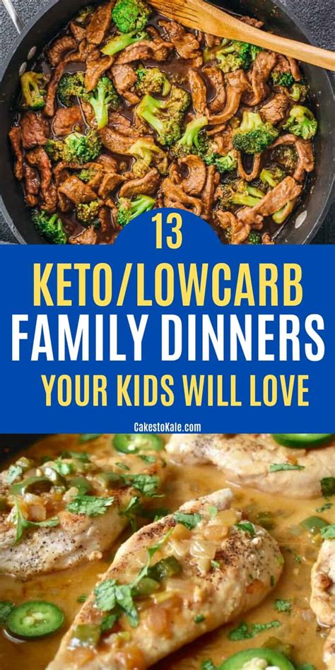 easy keto family meals  carb dinners cakes  kale