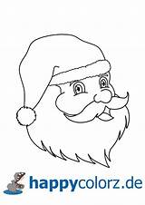 Weihnachtsmann Kopf Ausmalbilder Malvorlage Malvorlagen sketch template