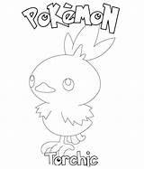 Torchic Printable sketch template