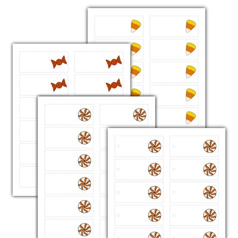 candy gift tags halloween tags digital downloadable printable etsy