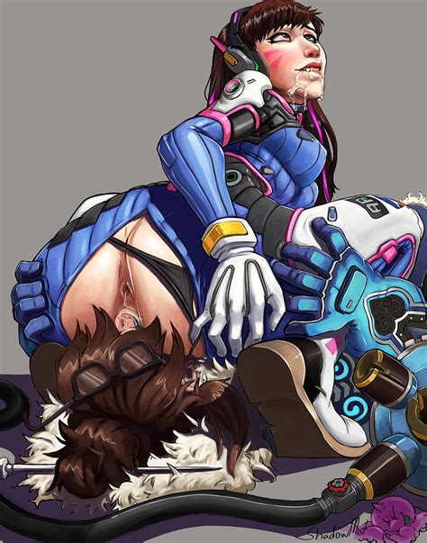 D Va Sitting On Mei Face By Shadowmist Hentai Foundry