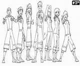Football Galactic Galactik Coloring Characters Pages sketch template