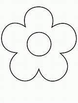 Flower Drawing Flowers Easy Drawings Simple Kids Cool Outlines Line Coloring Clipart Pages Outline Basic Para Pretty Draw Shape Flores sketch template