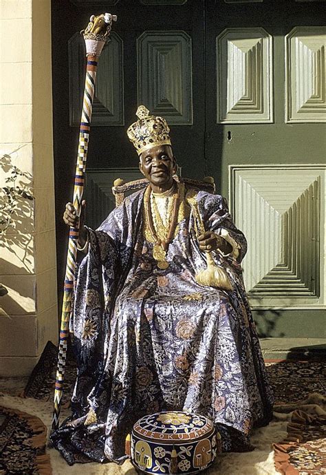 africa the alake ruler of abeokuta sir ladapo samuel ademola ii abeokuta nigeria 1959