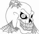 Halloween Coloring Pages Scary Choose Board Color sketch template