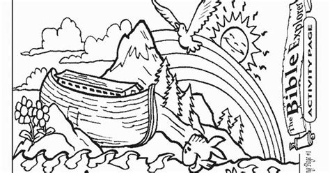noahs ark coloring page  projects   pinterest noah ark