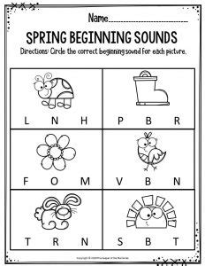 spring printable preschool worksheets  keeper   memories