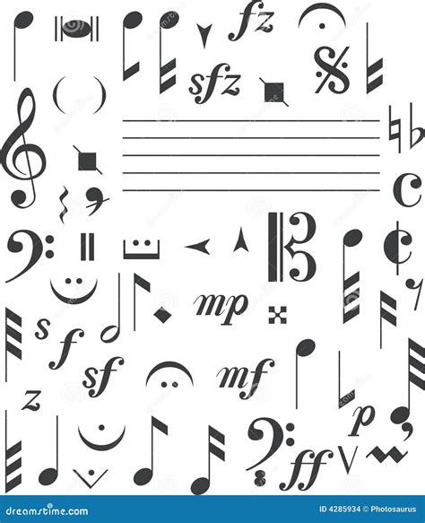 musikzeichen vektor abbildung illustration von musik