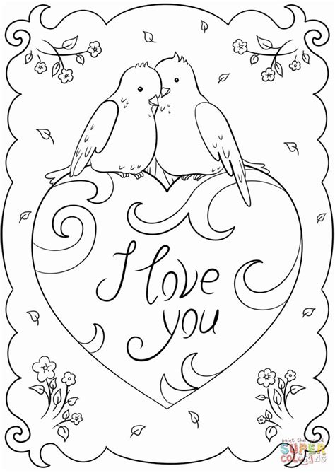 love  coloring sheets fresh  love  card coloring page