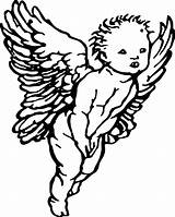 Angel Cherub Drawing Baby Coloring Clipart Pages Vector Drawn Vintage Getdrawings Svg Angels Halo People Drawings Child Hand Book Transparent sketch template