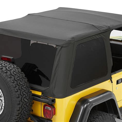 bestop jeep wrangler  trektop nx black twill soft top