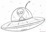 Spaceship Alien Spatial Vaisseau Extraterrestre Ufo Aliens Supercoloring Dessiner Standard Realistic sketch template