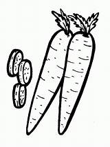 Coloring Pages Carrot Printable Kids Print Carrots Fruit Popular sketch template