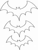 Halloween Bat Coloring Template Pattern Preschool Printable Sizes Activities Three Discover sketch template