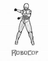 Robocop Superheroes sketch template