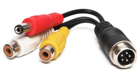 Rear View Safety Adapter Cord 5 Pin Male To Rca Female