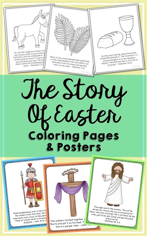 easter story coloring pages  posters   pages gently