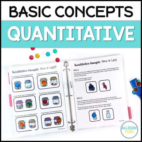 basic concepts quantitative concepts  prep worksheets allison fors