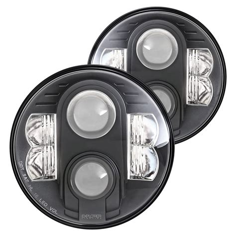 pro comp p   black projector led headlights