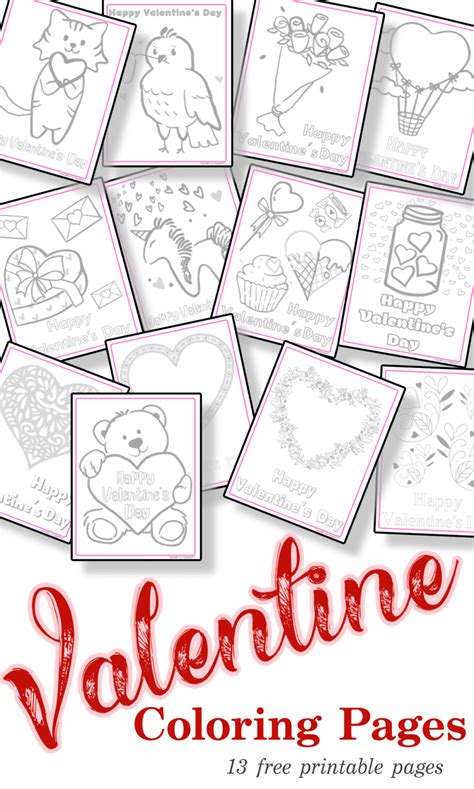 valentines day printable coloring pages organized