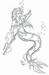 Meerjungfrau H2o Meerjungfrauen Mermaids Staino Malen Scary Siren Lass Ocean sketch template