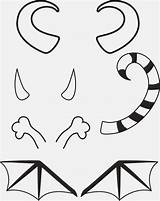 Horns Monsters Freekidscrafts sketch template