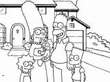 Simpson Família sketch template