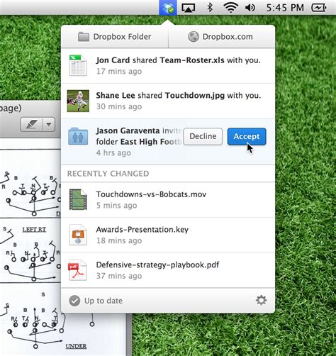 dropbox apps       notifications   usable design