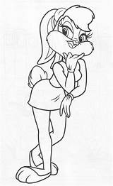 Lola Bunny Looney Tunes Getdrawings Sketch sketch template