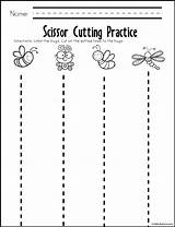 Tracing Preescolar Actividades Insect Recorte Scissor Trabajo Prek Teacherspayteachers Matemáticas sketch template