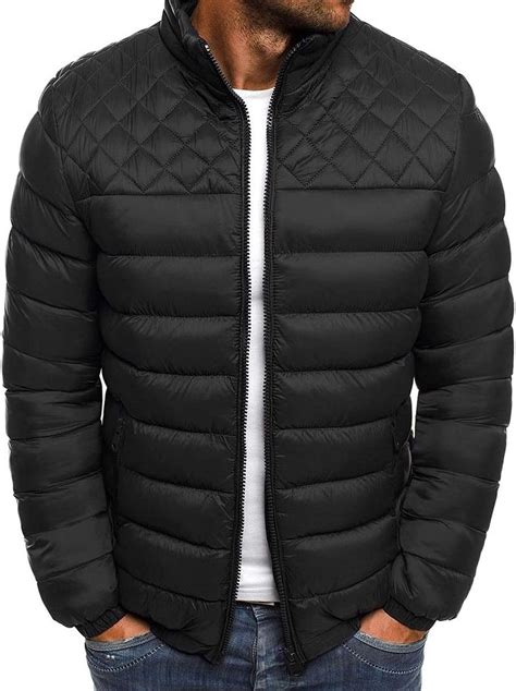 iynnijoy mens winter lightweight  coat water resistant puffer jacket  men amazonca