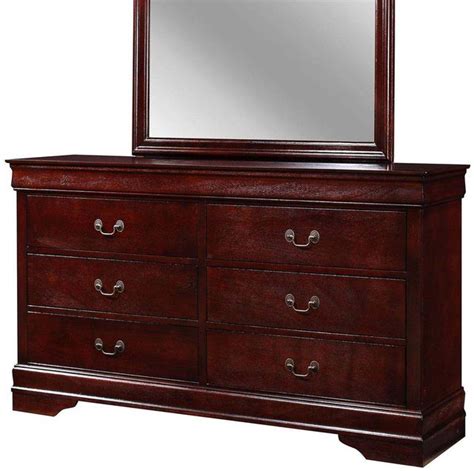 crown mark louis philip dark cherry dresser mid tenn furniture