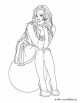 Coloring Pages Demi Lovato Seated Choose Board sketch template